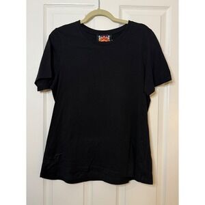 Johnny Was Black Cotton Embroidered‎ Hummingbird Short Sleeve T Shirt Size S
